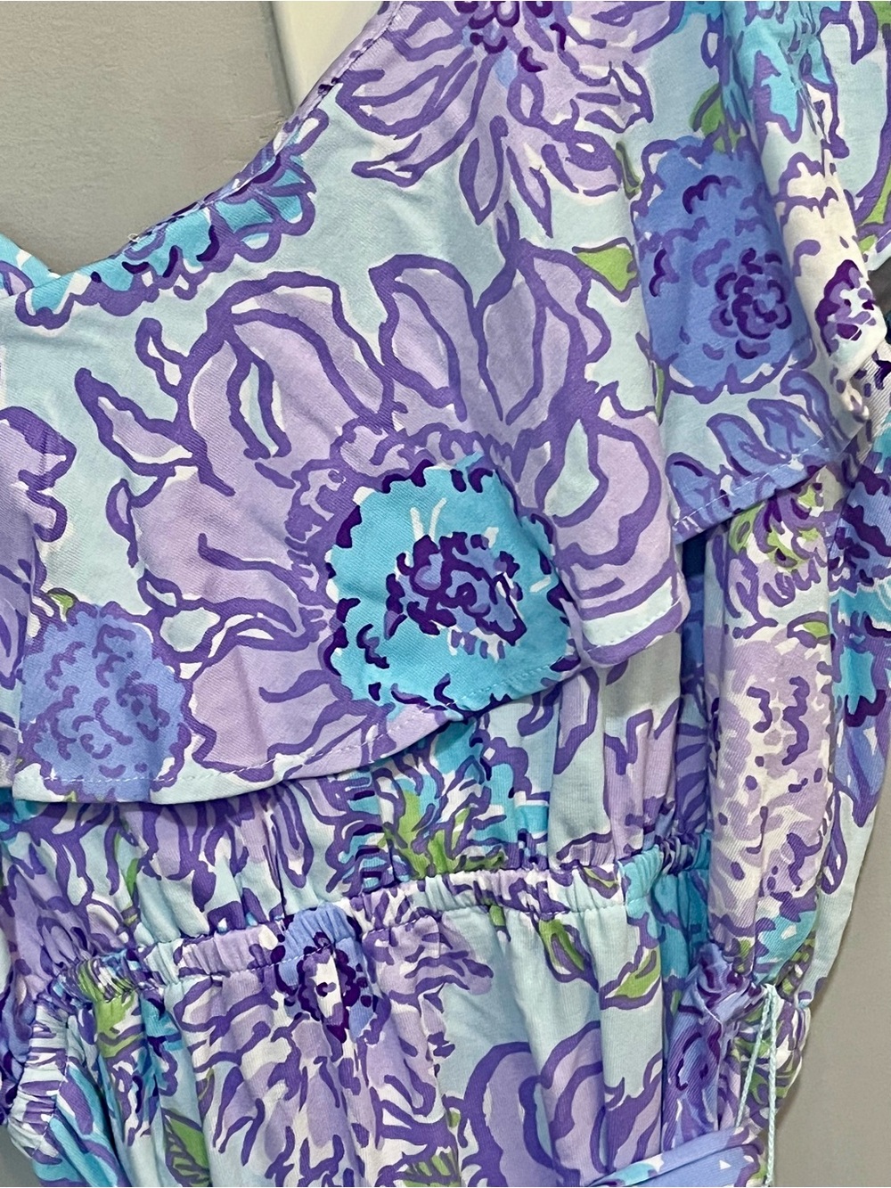 NWT Lilly Pulitzer Asher Dress Size Large Multi Let it Gogh Asymmetrical - Picture 7 of 8